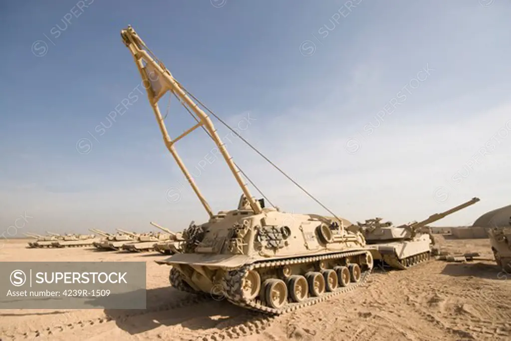 Baqubah, Iraq - M88 recovery vehicle at Camp Warhorse