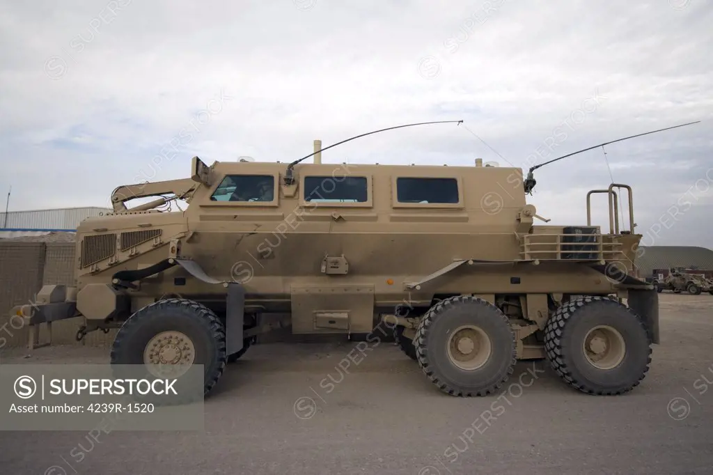 Baqubah, Iraq - Buffalo mine protected vehicle