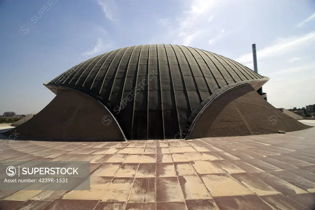 Baghdad, Iraq - A great dome sits at 12 degrees over the Monument to the Unknown Soldier