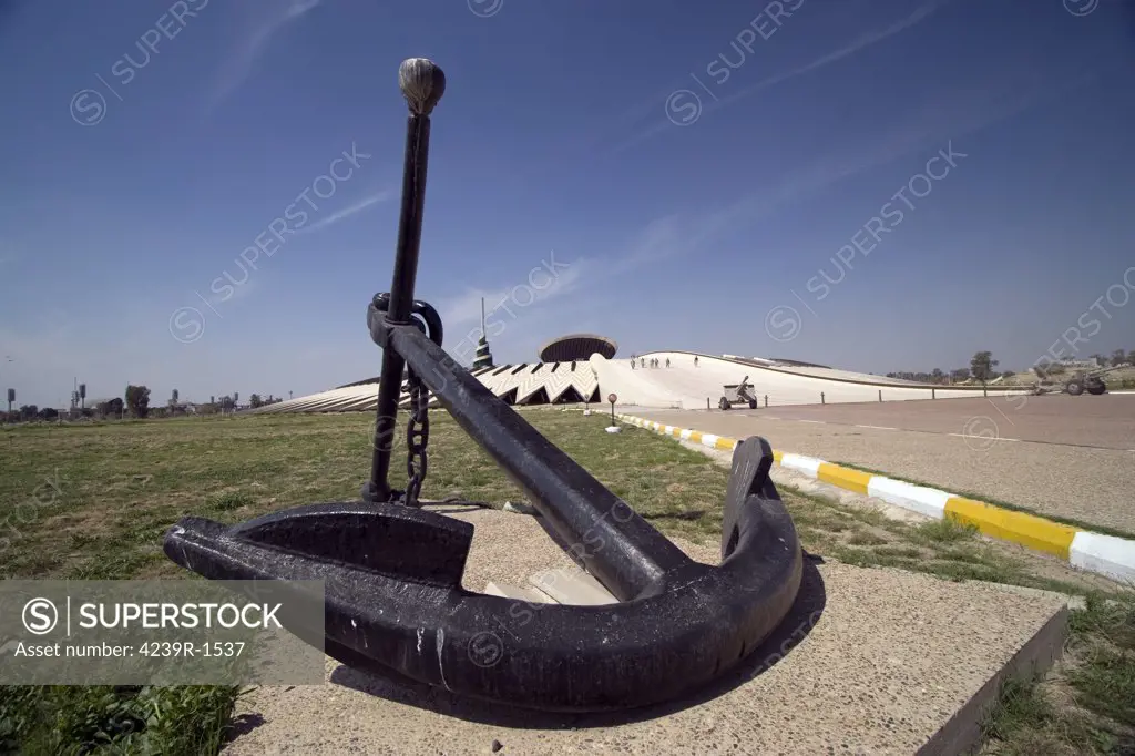 Baghdad, Iraq - An Anchor sits at the entrance of the Monument to the Unknown Soldier