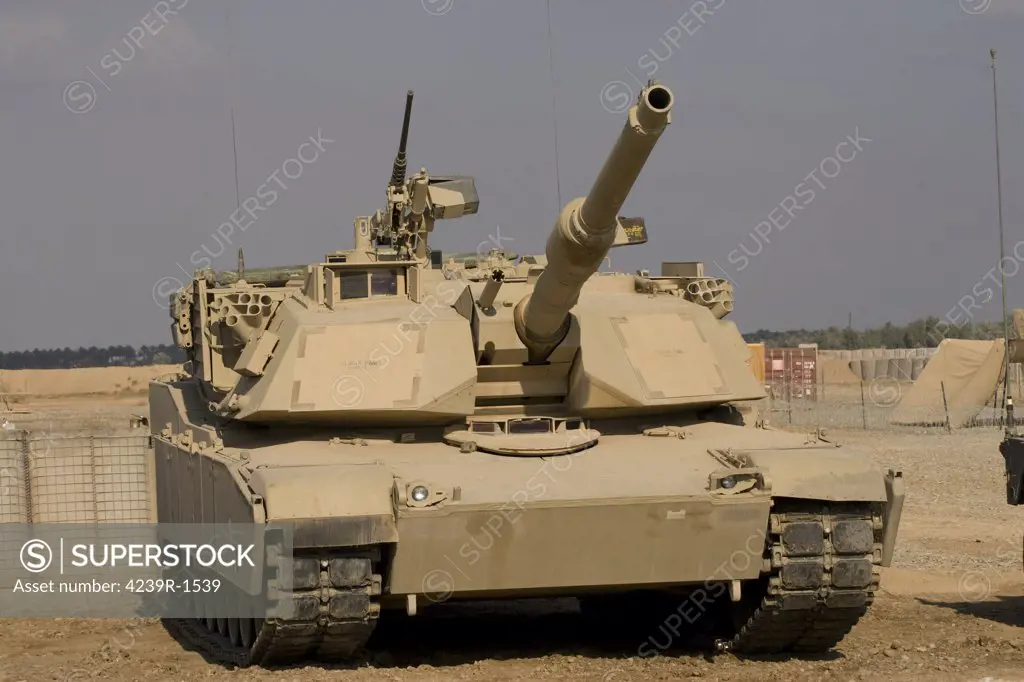 Baqubah, Iraq - M1 Abrams tank at Camp Warhorse