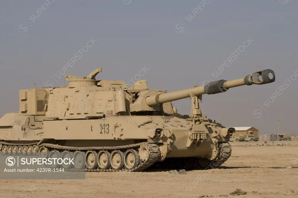 Baqubah, Iraq - M109 Paladin, a self-propelled 155mm howitzer
