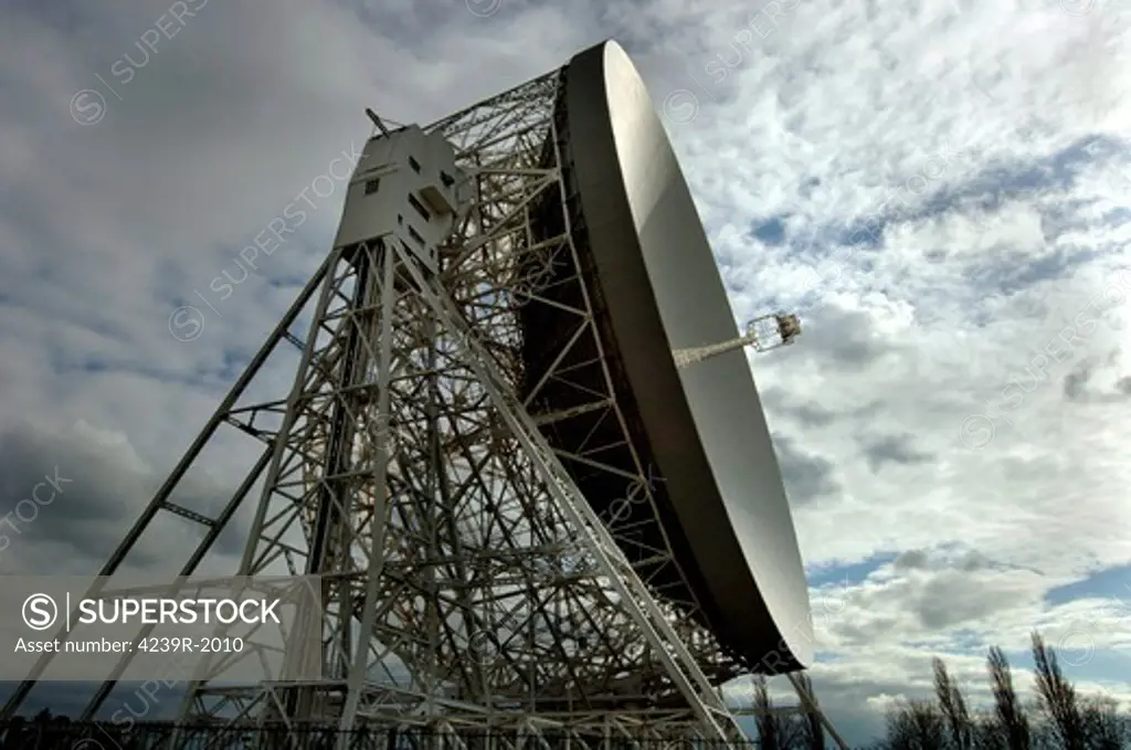 The Lovell Telescope is a radio telescope at Jodrell Bank Observatory in Cheshire, England.