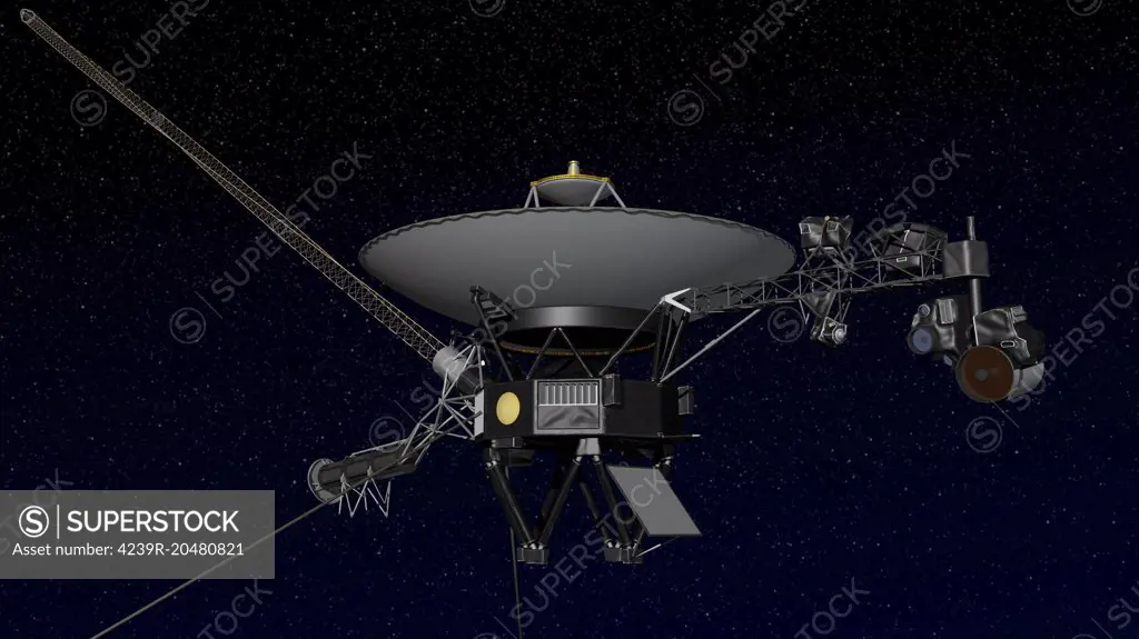 Artist's concept of one of the twin Voyager spacecraft.