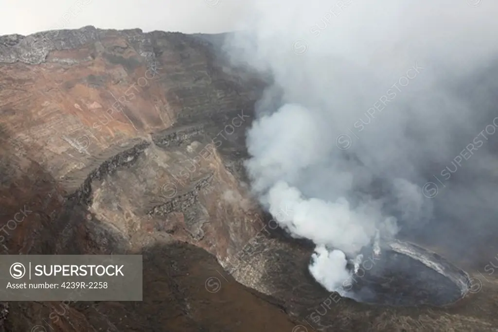 January 21, 2011 - Active lava lake in summit caldera, Nyiragongo Volcano, Democratic Republic of the Congo.