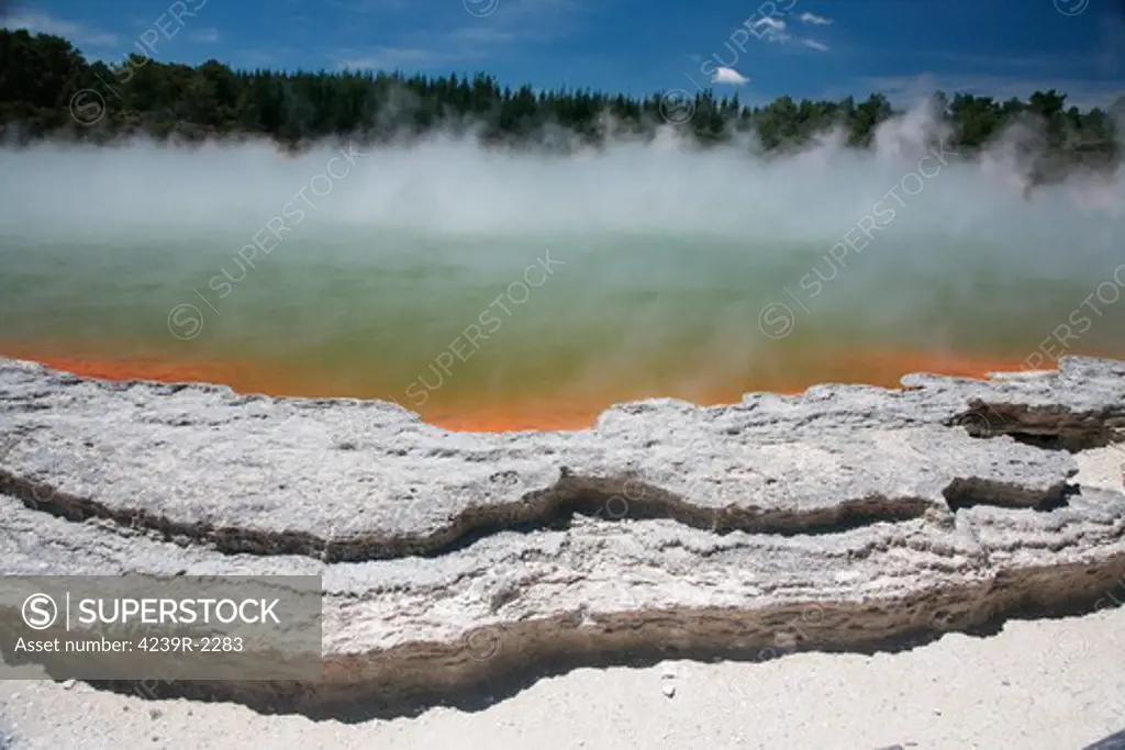 November 2007 - Champagne Pool hot spring, Wai-O-Tapu Geothermal area, Taupo Volcanic Zone, New Zealand.