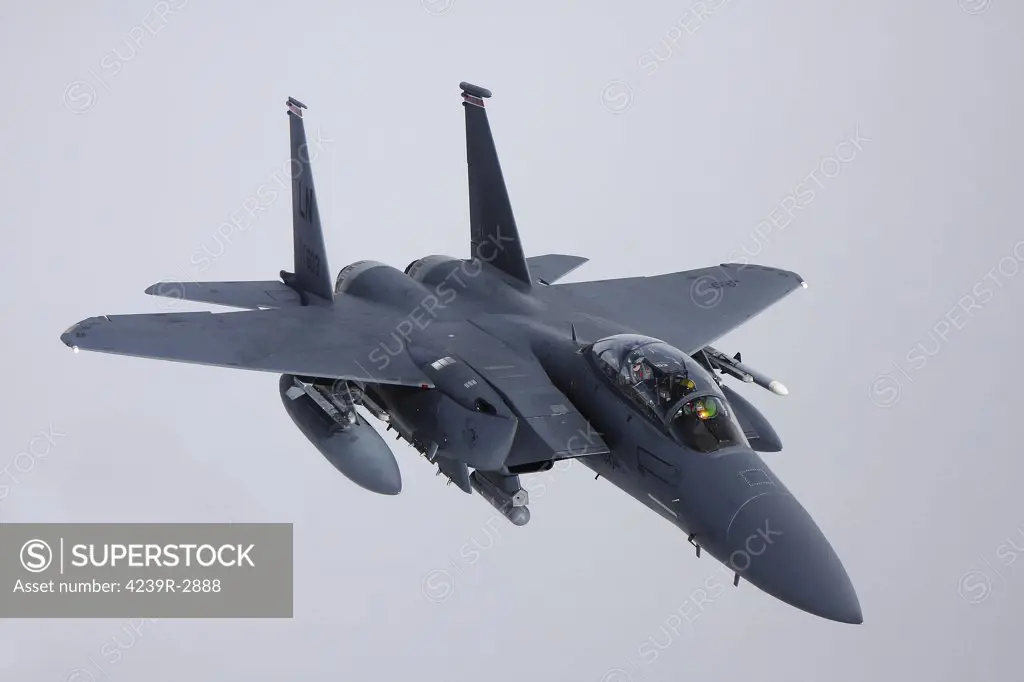 McDonnell Douglas F-15E Strike Eagle of the US Air Force.
