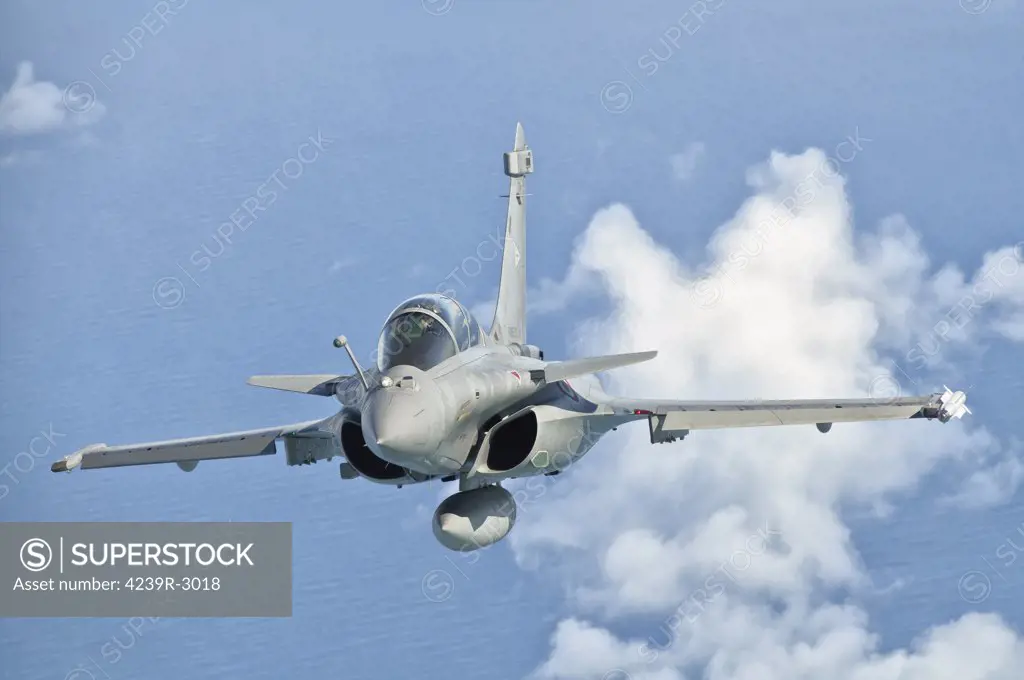A Dassault Rafale of the French Air Force in flight over Brazil during Cruzeiro Do Sul (CRUZEX). CRUZEX V is a multinational exercise encompassing real means from the Air Forces of Argentina, Brazil, Chile, France, Uruguay, United States, Venezuela and simulated means from Land and Maritime Components that takes place October 28th to November 19th, 2010, on the Northeast coast of Brazil.