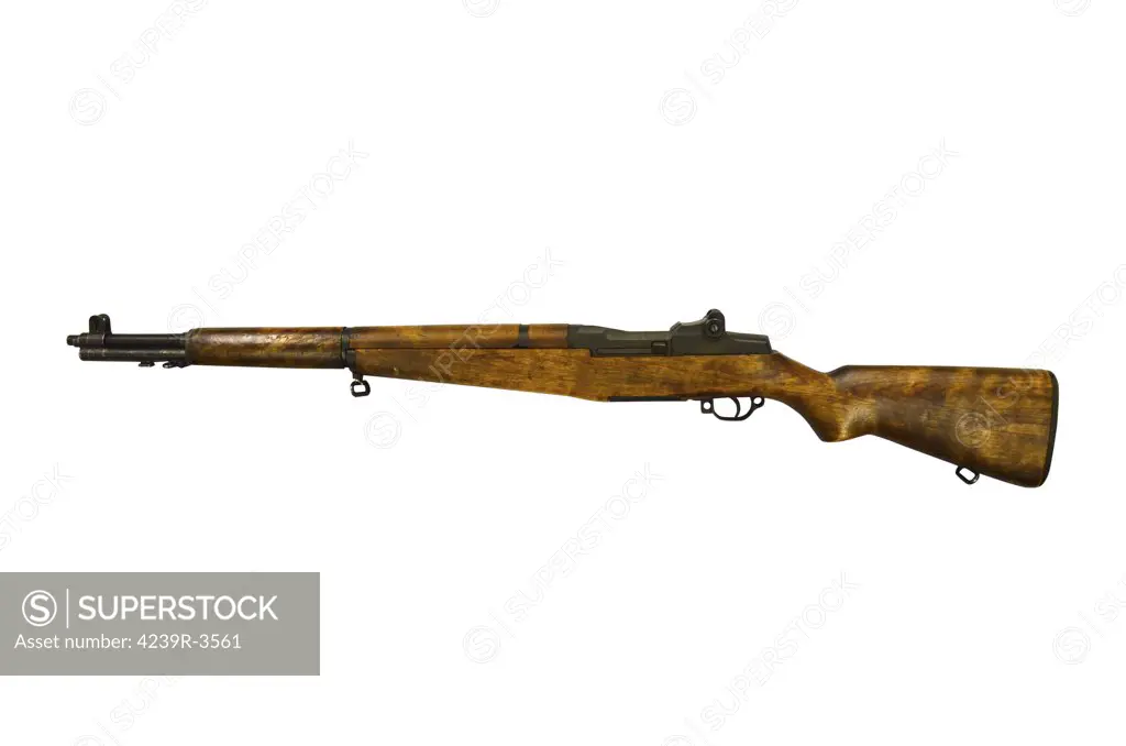 1930's era M1 Garand .30 caliber United States rifle.
