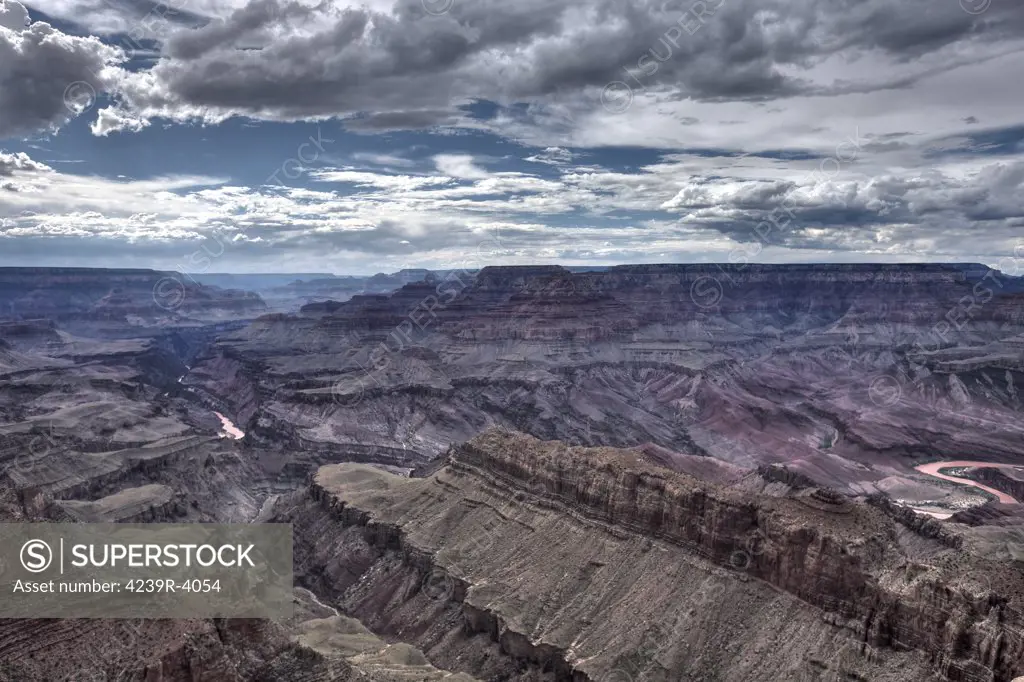 High dynamic range image of Grand Canyon from Lipan Point, South Rim, Arizona, USA.