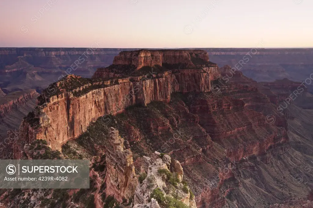 Wotan's Throne, Grand Canyon National Park, Arizona, USA.
