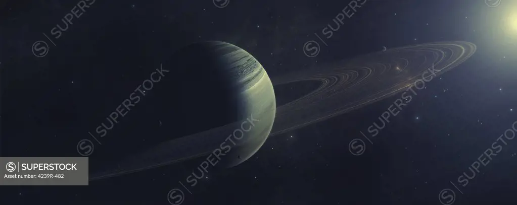 Gas giant orbiting Sirius star along with four moons