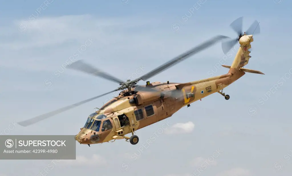 A Sikorsky UH-60 Black Hawk Yanshuf of the Israeli Air Force.
