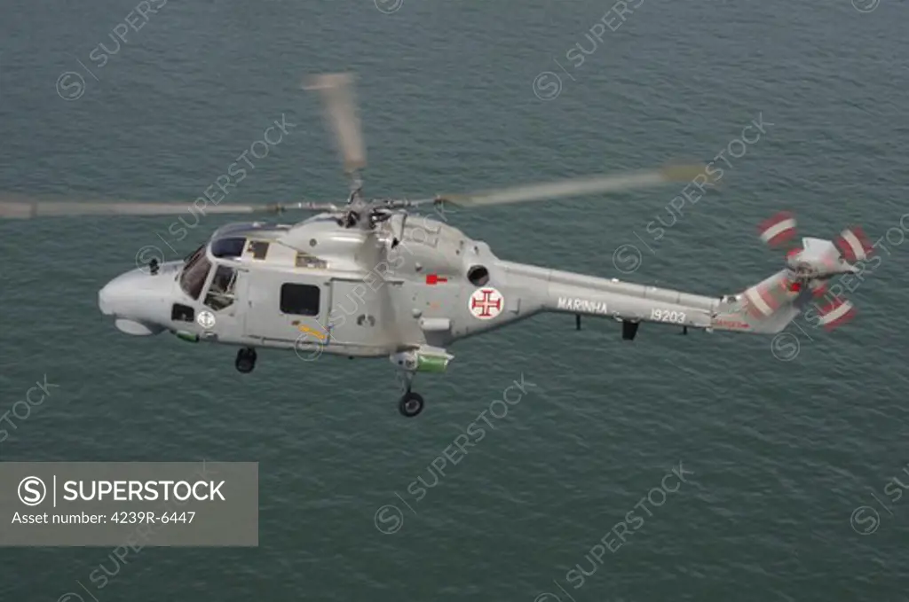 A Sea Lynx helicopter of the Portuguese Navy.