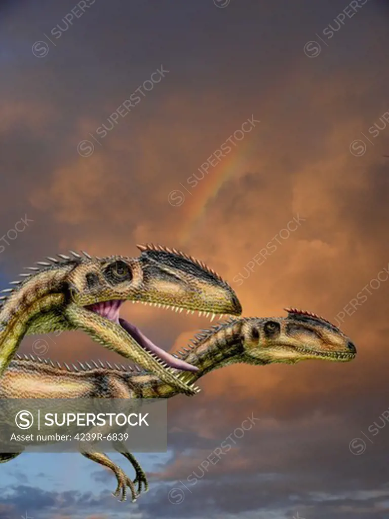Zupaysaurus rougieri, a theropod dinosaur of the Early Jurassic Period.