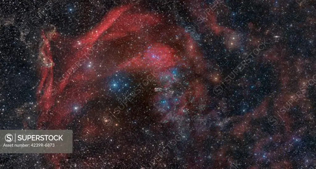 Large complex of dust and gas on the border of the constellations Lacerta and Pegasus.