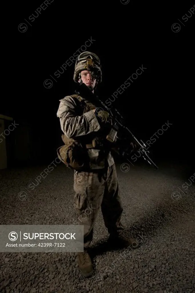 Portrait of a U.S. Marine in Northern Afghanistan.