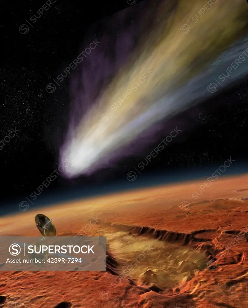 NASA's Mars Reconnaissance Orbiter has a ringside seat as the 2014 comet passes very close to Mars.