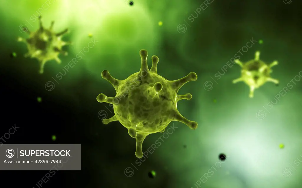 Conceptual image of common virus.