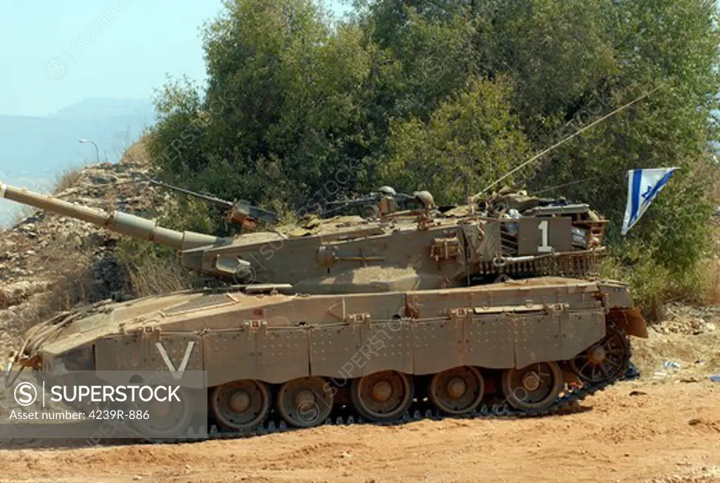 The Merkava Mark III-D main battle tank of the Israel Defense Force.