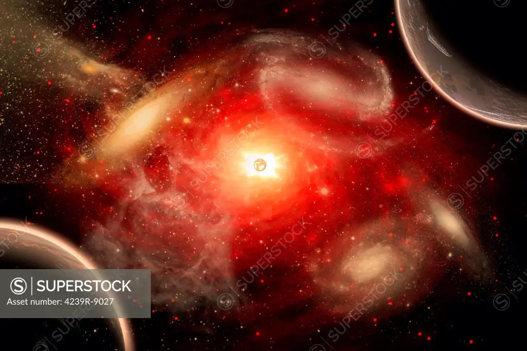 A conceptual view of part of our vast universe.