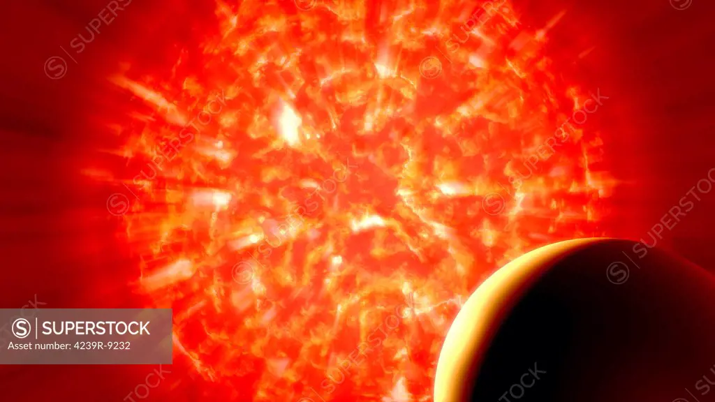 View from Uranus if our Sun were replaced by VY Canis Majoris.