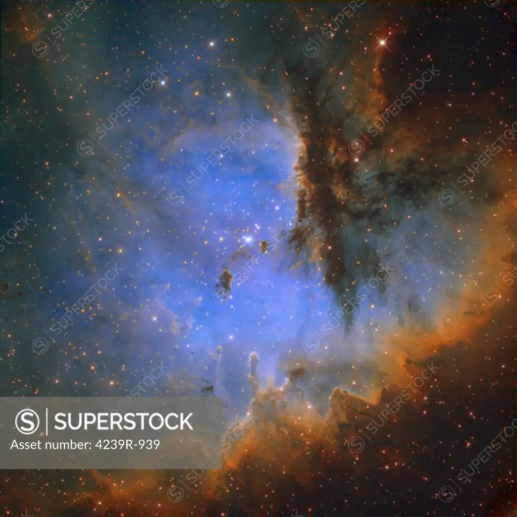 NGC 281, also known as the Pacman Nebula, is an H II region in the constellation of Cassiopeia and part of the Perseus Spiral Arm