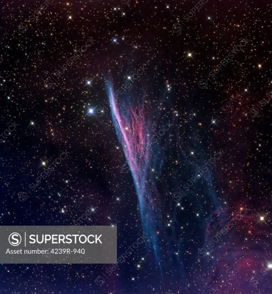NGC 2736, also known as The Pencil Nebula