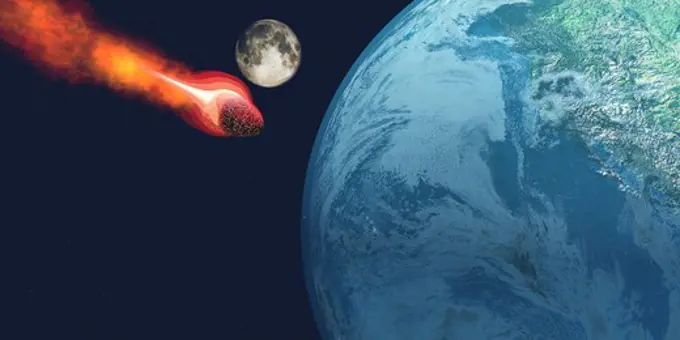 The Earth is about to be hit by an unknown white hot asteroid.