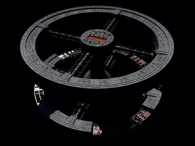 Space station from 2001: A Space Odyssey.
