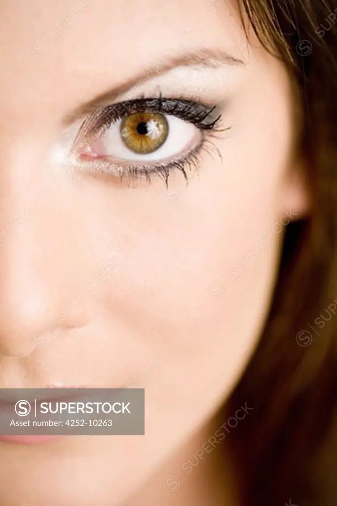 Woman eye make-up