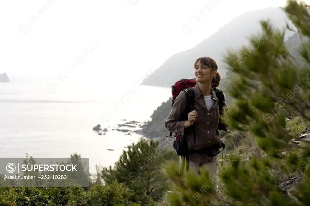 Woman hike