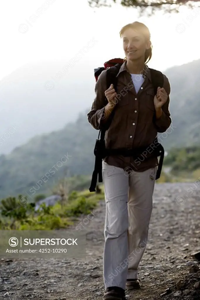 Woman hike
