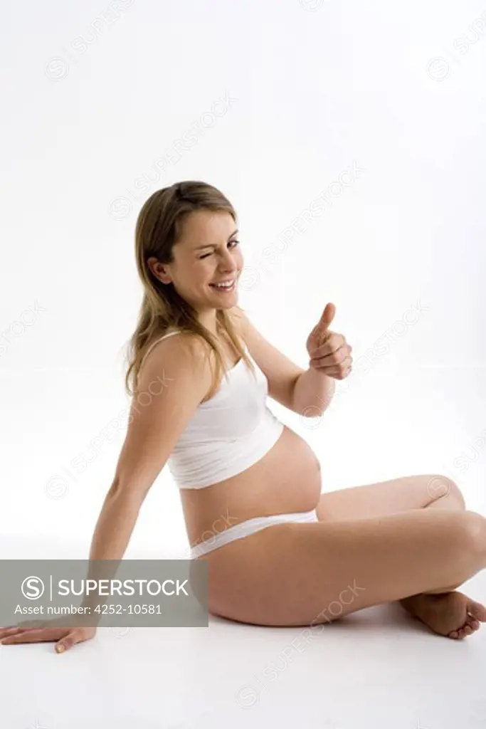 Pregnant woman positivism