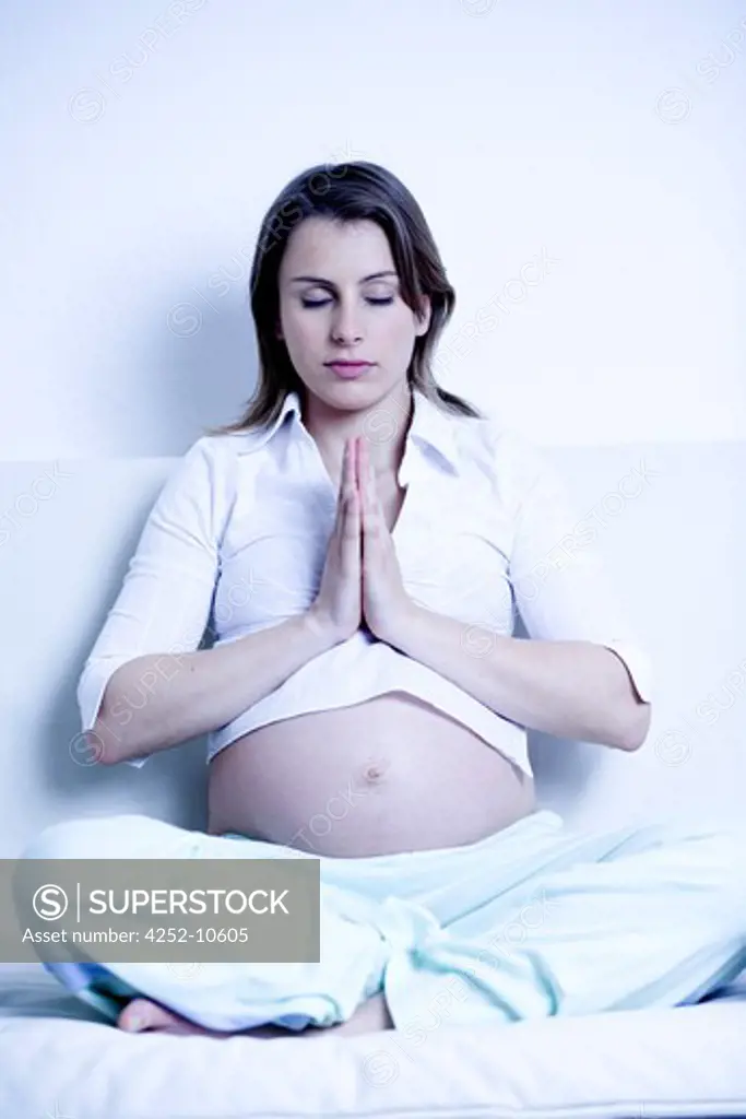 Pregnant woman zen