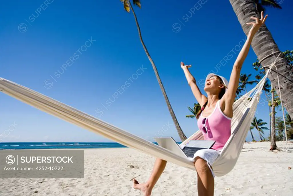 Woman hammock.