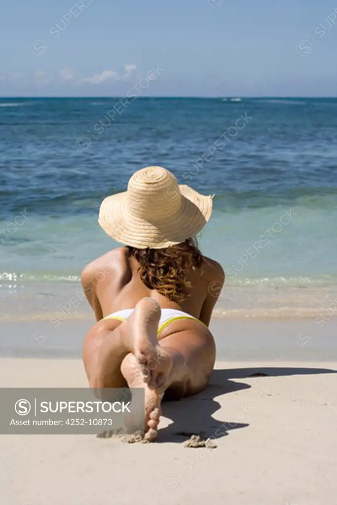 Woman beach.