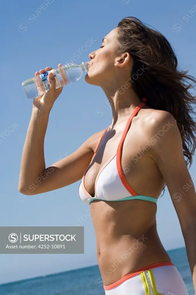 Woman water bottle.