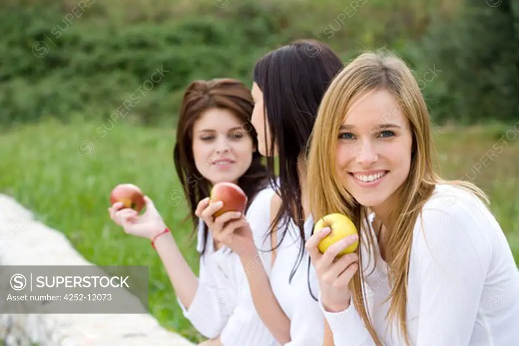 Women apple.