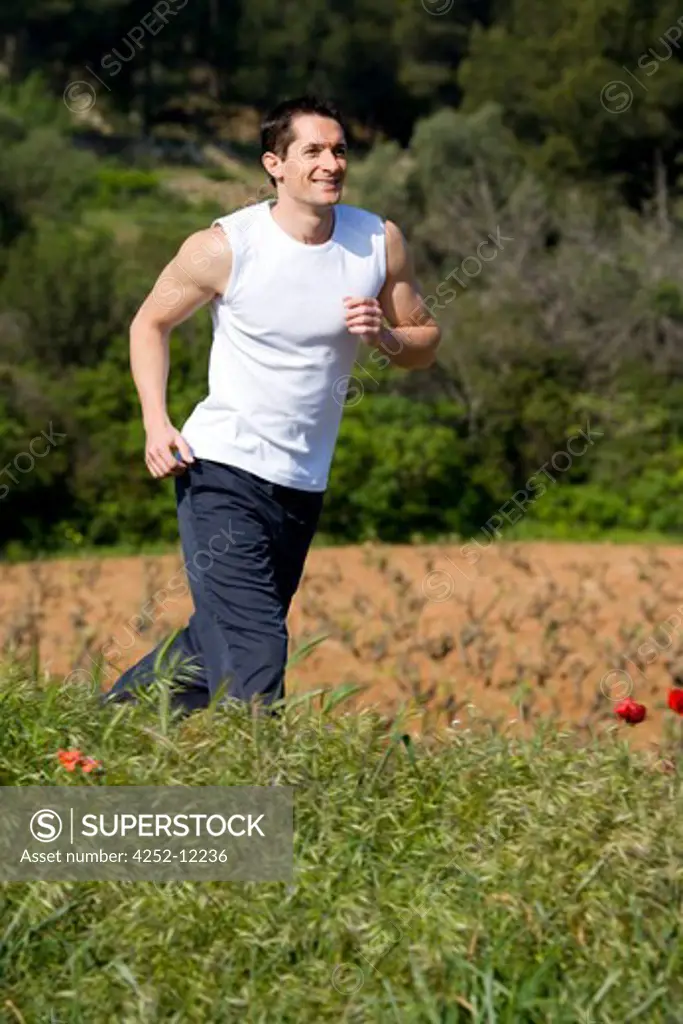 Man jogging