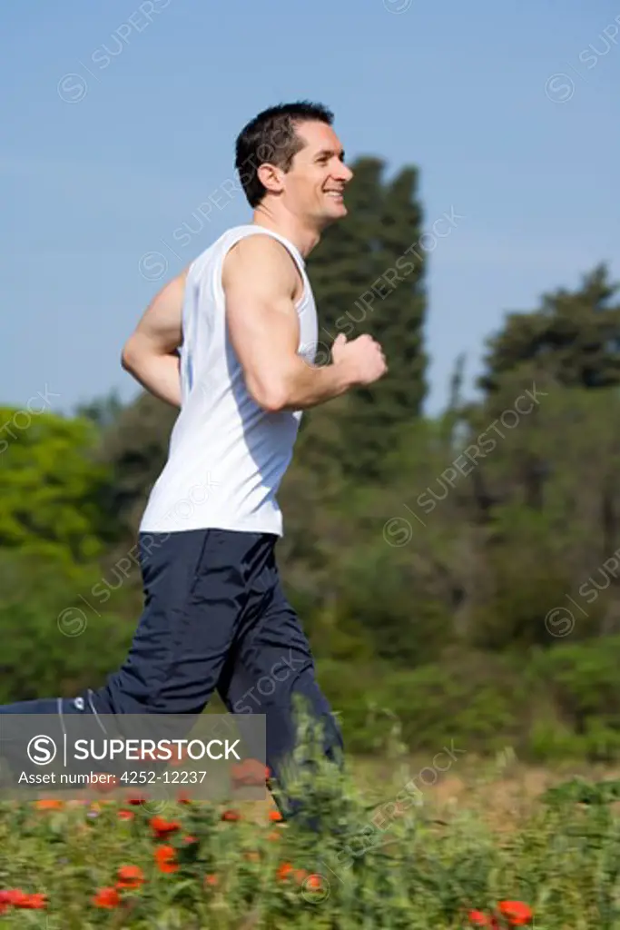 Man jogging