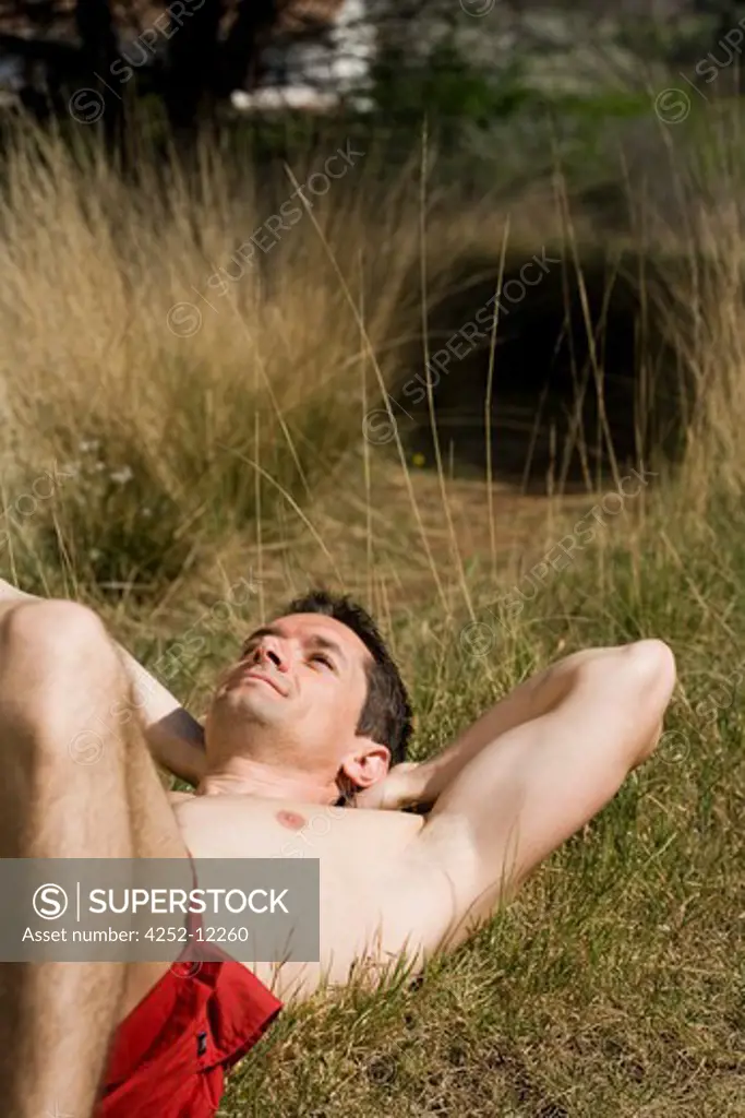 Man relaxing