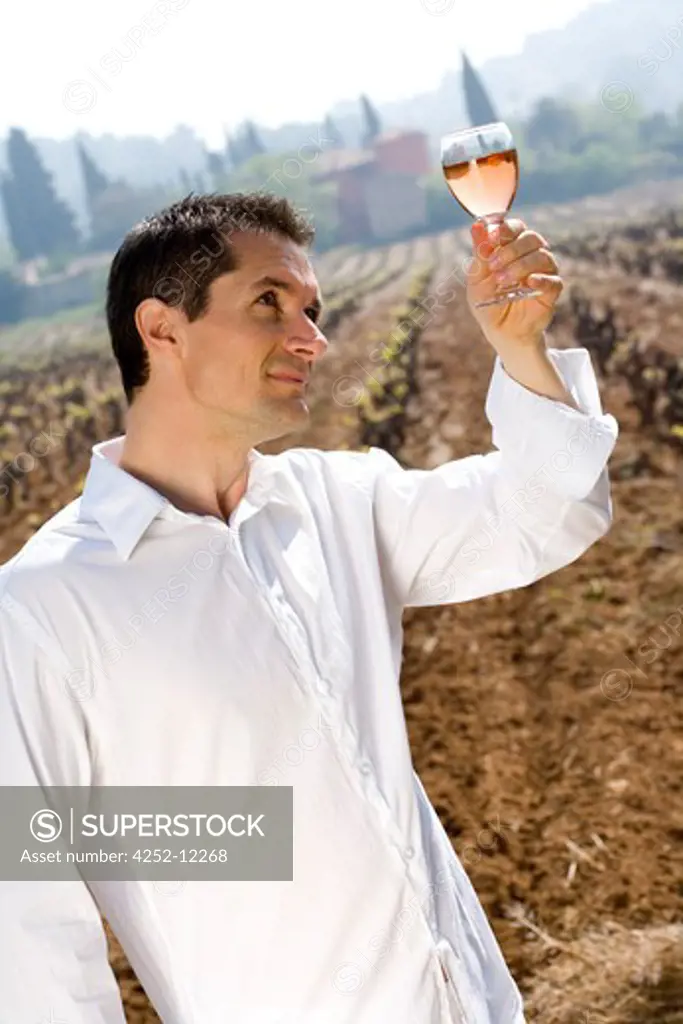 Man vineyard oenology