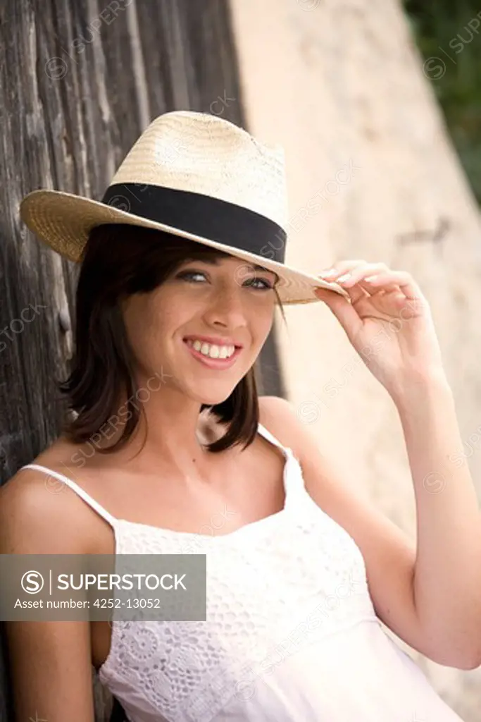 Woman summer hat.