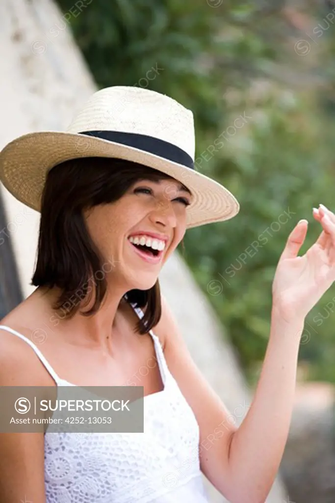 Woman summer hat.