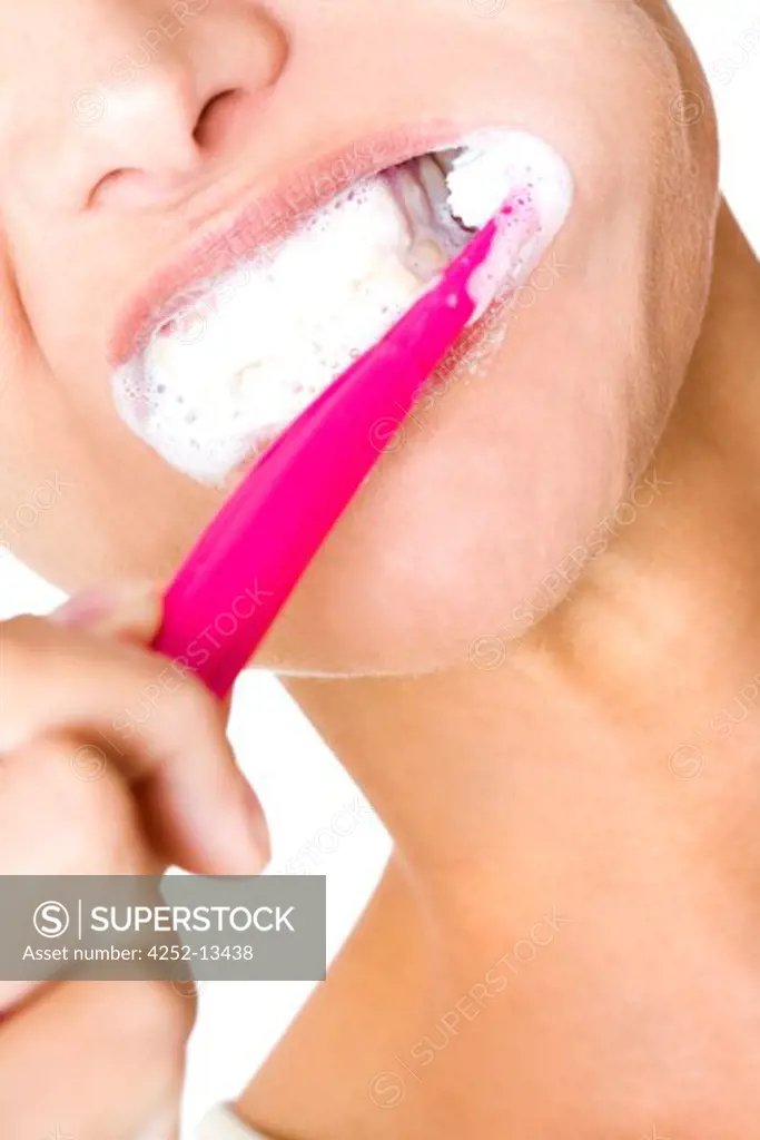 Woman toothbrush