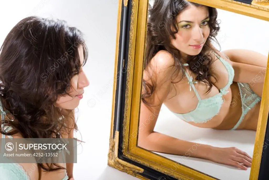 Woman mirror