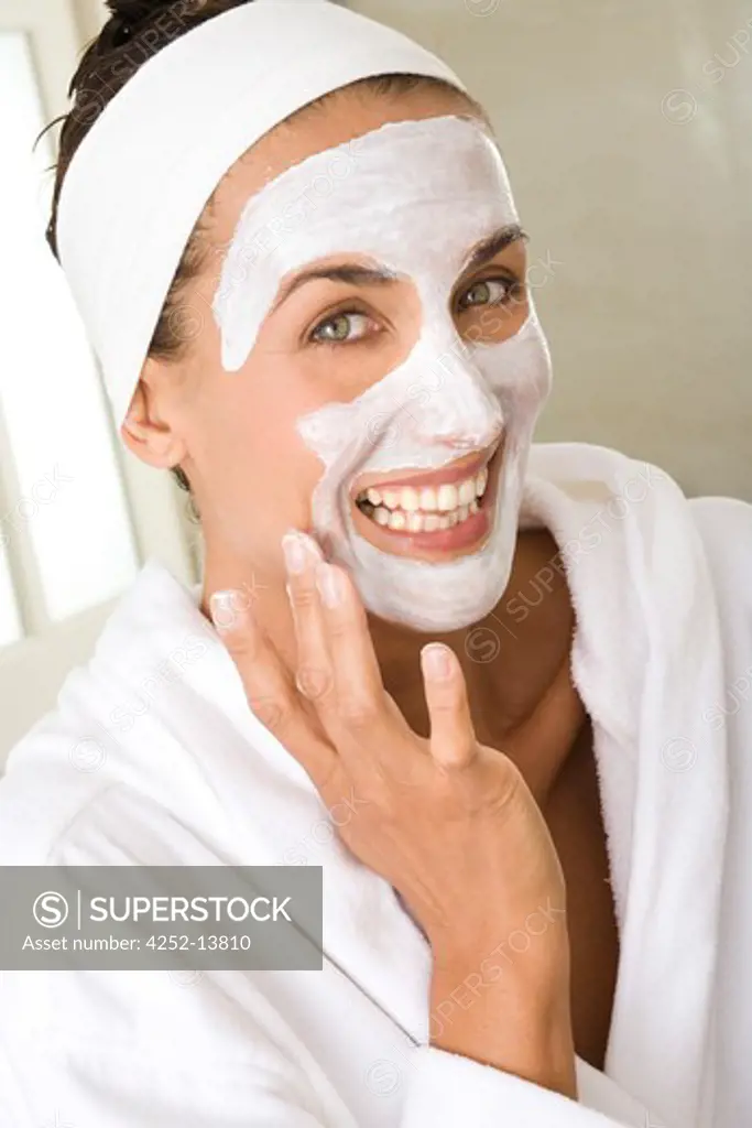 Woman facial mask.