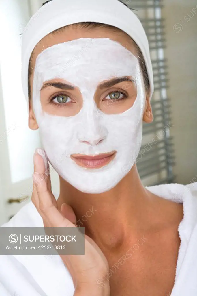 Woman facial mask.