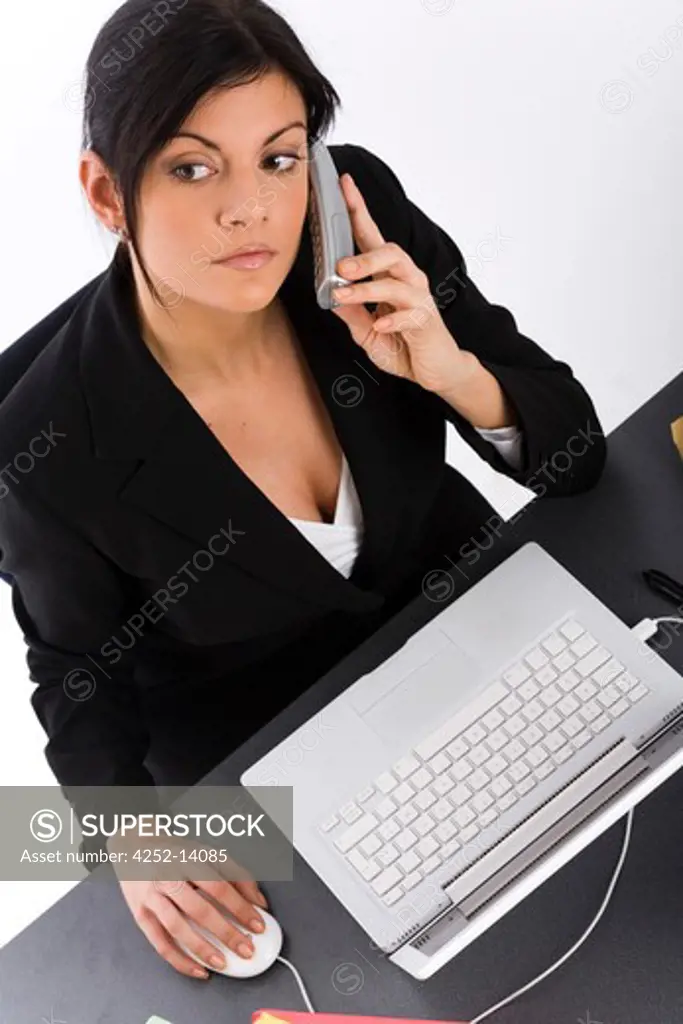 Woman work phone